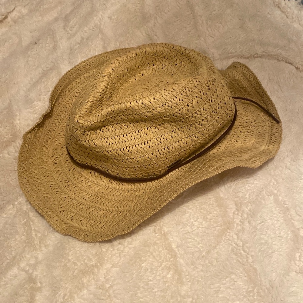Roxy Tan Straw Hat M/L